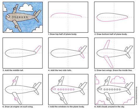 Step By Step Guide On How To Draw A Plane. Step 1: In the first part of our lesson on designing an airplane, we will begin by drawing the plane’s upper portion. Just draw a curved vertical line for the nose, followed by a long, slightly curved horizontal line. Draw a steeply curled vertical line for the top of the plane’s tail.